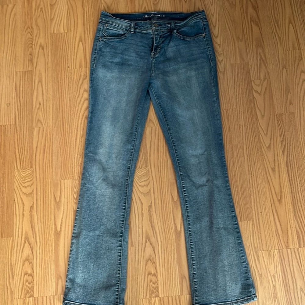 Light blue wallflower skinny bootcut jeans